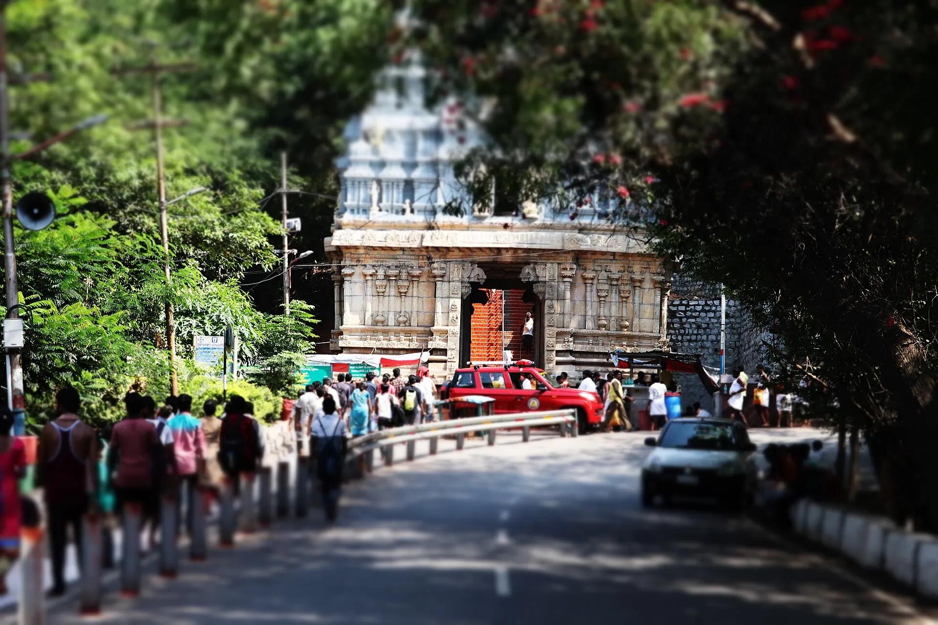 The Galigopuram arch on the Alipiri steps route up to Tirumala