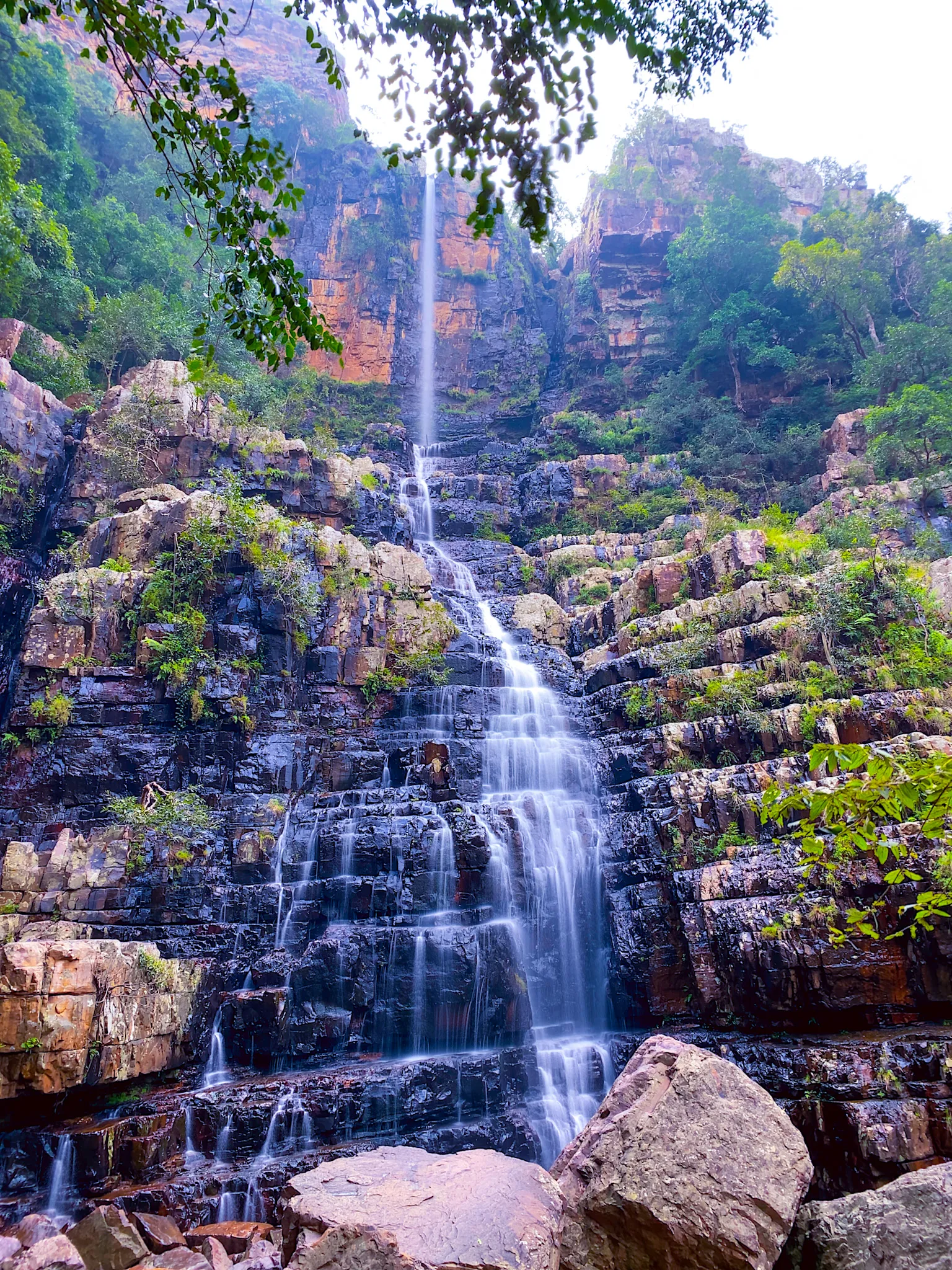 Talakona waterfall in the Seshachalam forest